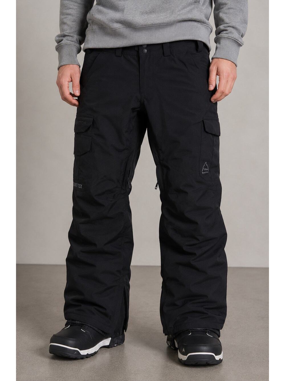 Burton Snow Pants Black Cargo Men's Large Skiing Snowboarding